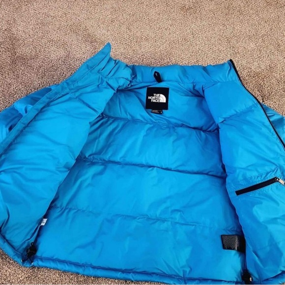 The North Face 1996 Retro Nuptse Puffer Jacket Turquoise (small) - Picture 3 of 3
